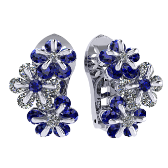 Серьги «Цветоделика», Вальс цветов